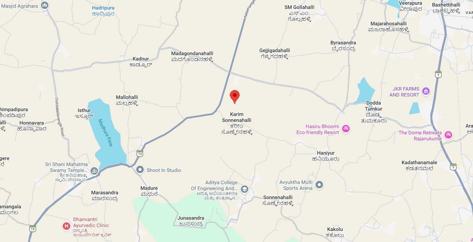BSCPL Bollineni Tiara location map