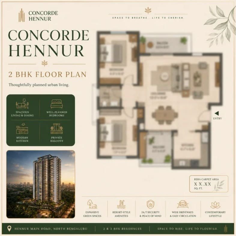 2 bhk unit plan