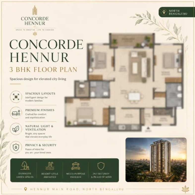 3 bhk unit plan