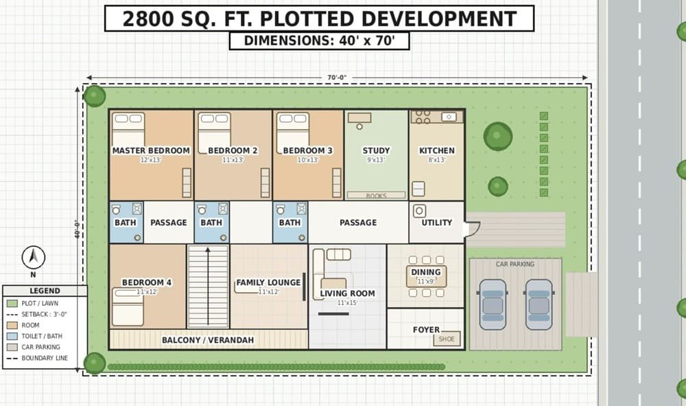 plot 2800 unit plan